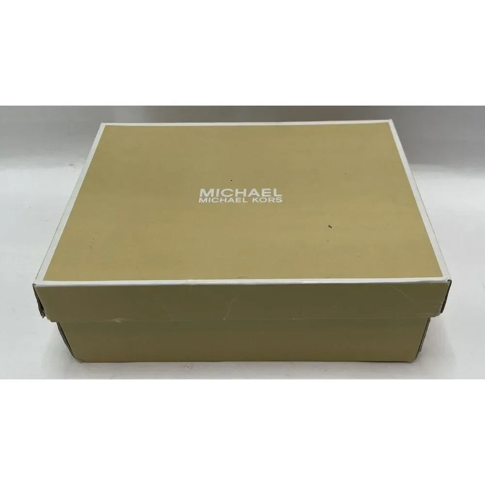 Michael Kors Silver Berkley T-Strap Sandals Size 6.5M